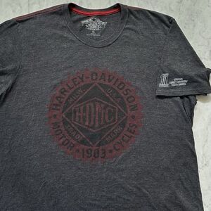 Sturgis Harley Davidson Men's 2XL XXL Dark Gray T-Shirt Motorcycles South Dakota